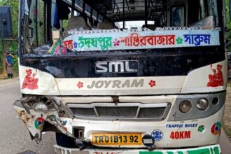 one killed in bus bike collision at betaga