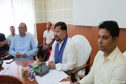 peace harmony security must define durga puja celebrations says minister sushanta chowdhury