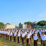 rss organises route marches in eight tripura districts on mahalaya