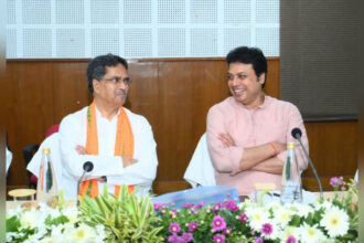 tripura bjp holds marathon meeting on ulb polls political campaigns