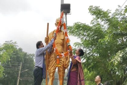 tripura mahatma gandhi jayanti celebrated with dignity at santirbazars unity park